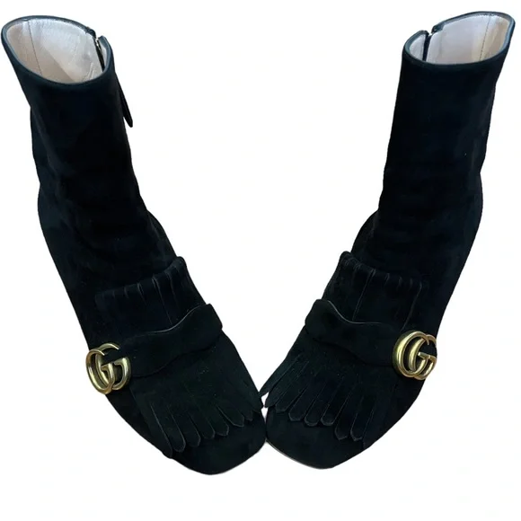 Gucci Suede Ankle Booties Size EU 39 - Picture 2 of 8